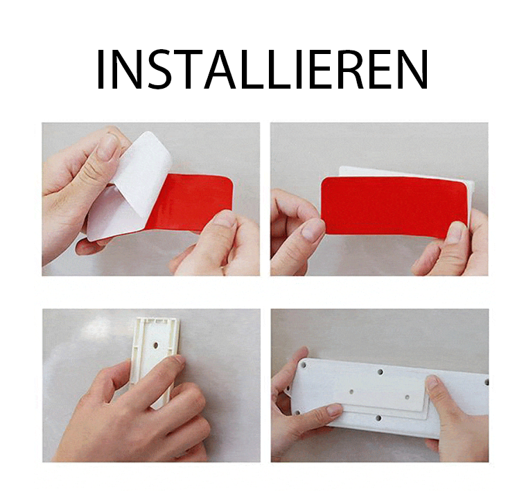 No-Drill Self-Sticking Wall Socket Organizer