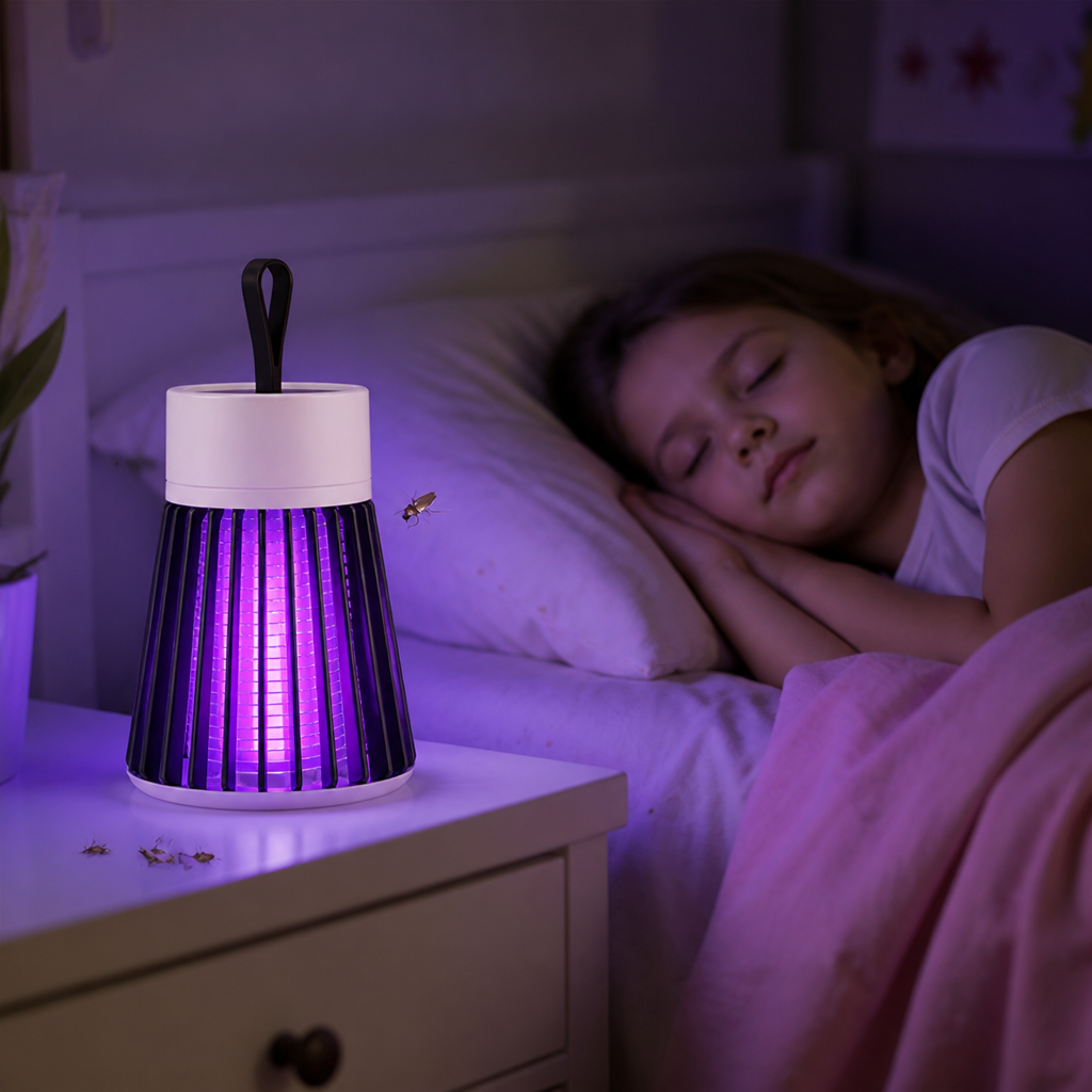 ZephyrGuard™ Mosquito & Fly Trap Lamp — Silent, Chemical-Free Protection for Peaceful, Bite-Free Living