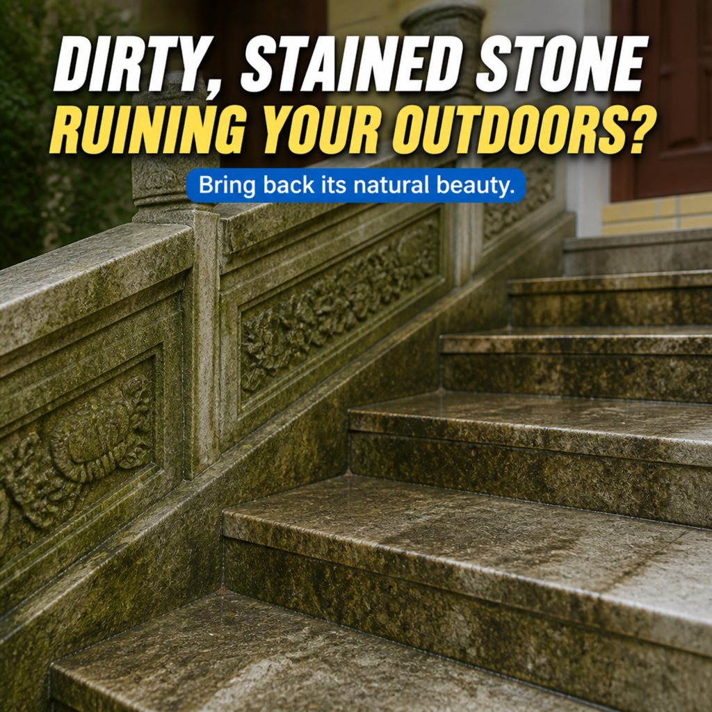 StoneShine™ — Bring Your Outdoor Stone Back to Life Without Harsh Chemicals or Scrubbing