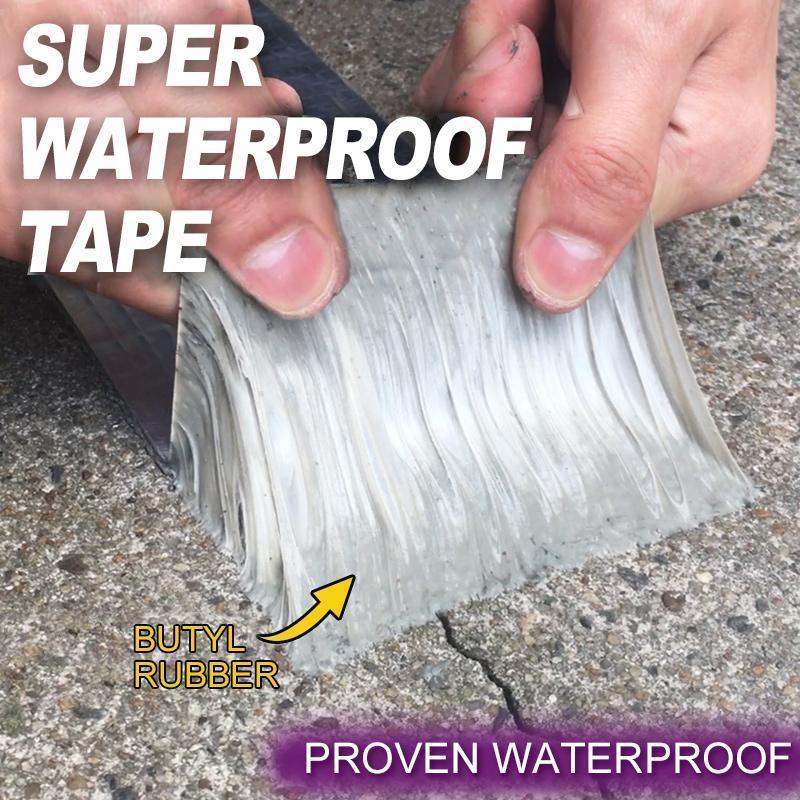 Waterproof Butyl Rubber Tape with Aluminum Foil for Cold Weather, 5m Roll
