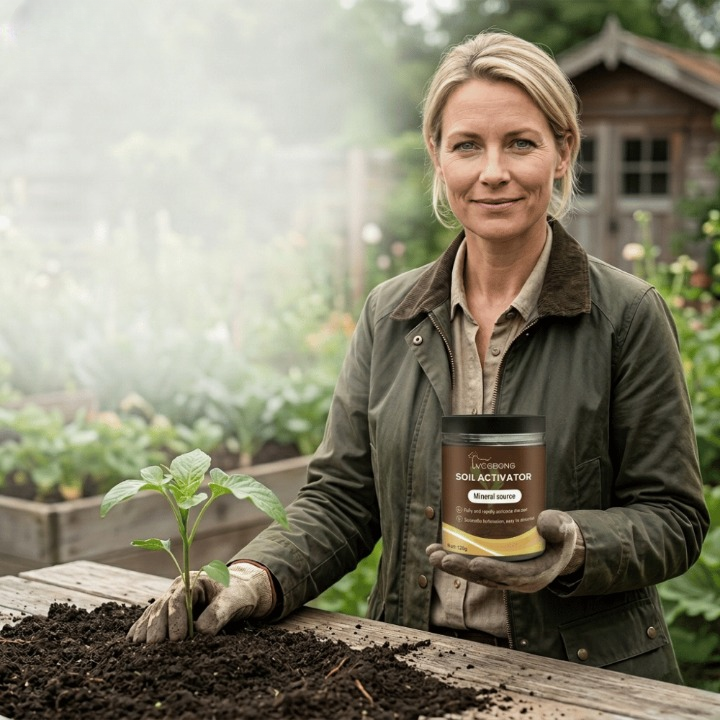 Powdered Soil Enhancer for Thriving Plants