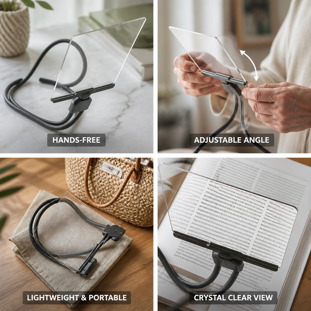Hands-Free Adjustable Neck Magnifying Glass