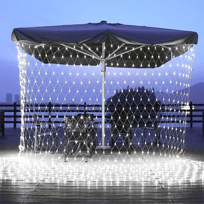 LED Solar Lattice Light with Net Design for Outdoor Garden and Patio