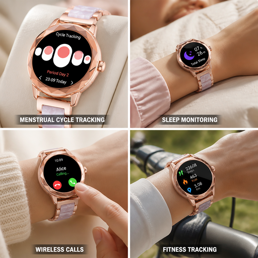 Cycle & Sleep Monitoring Smartwatch