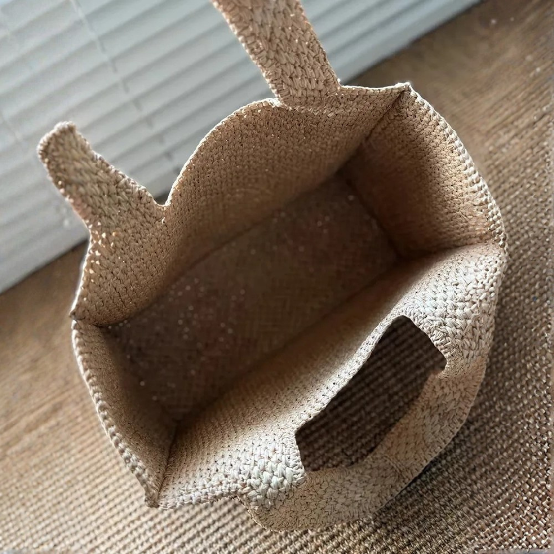 Handcrafted Raffia Tote Bag for the Beach