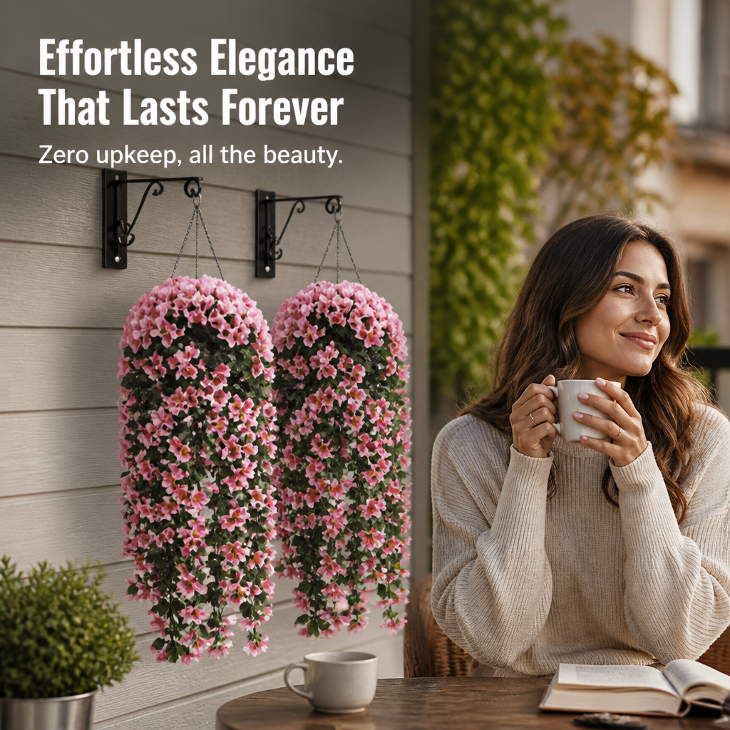 BlossomAura™ — Hang Real-Touch Blooms That Stay Bright Without a Drop of Water