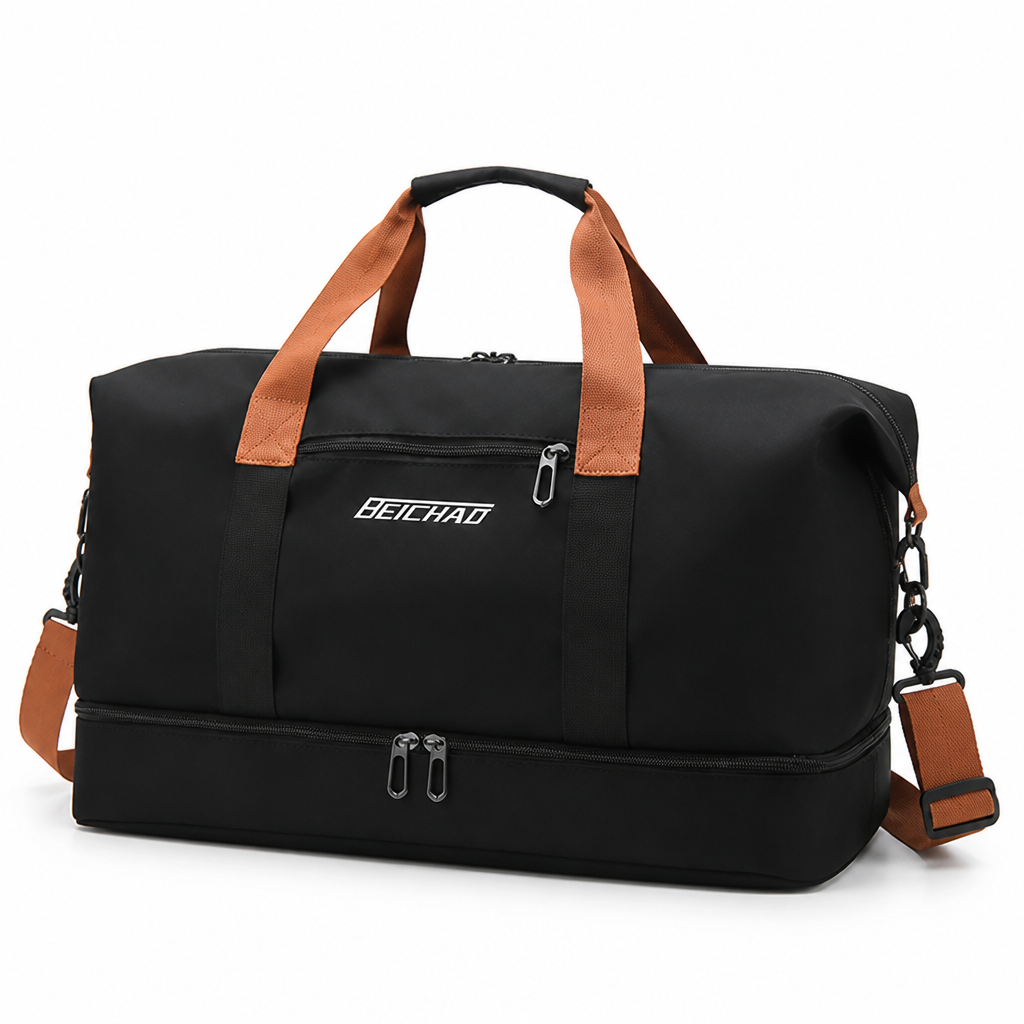 Waterproof Nylon Duffel Bag (Shoe Compartment & Dry-Wet Separation)