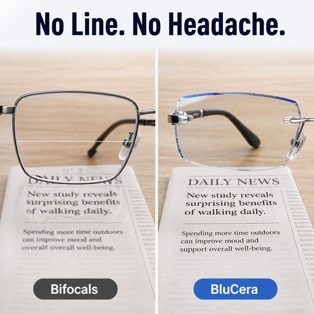BluCera™ — See, Drive & Scroll Clearly With Just One Lightweight Pair