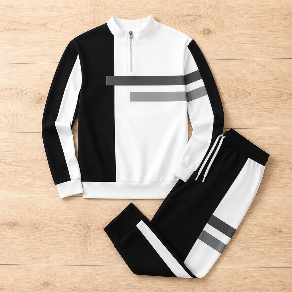 VeroStride™ Half-Zip Tracksuit Set — Command Attention with Every Move in Unmatched Comfort and Style