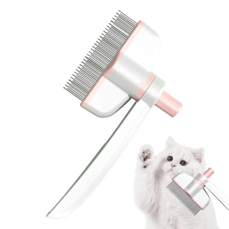 Grooming Comb for Cats and Dogs with Fur Eject Feature