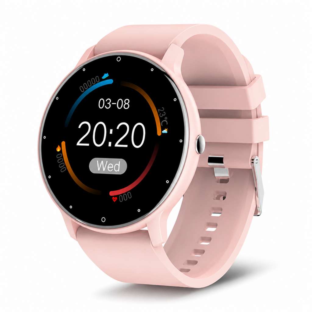 IP67 Waterproof Heart Rate, SpO2 & BP Smartwatch (1.28-Inch Touchscreen)