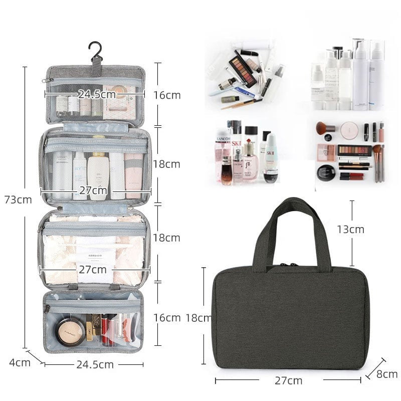 Waterproof Toiletry Organizer Bag with 4 Storage Pockets