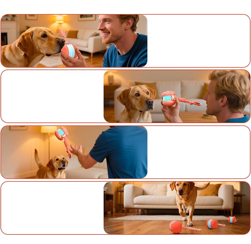 Motion-Activated Dog Toy with Dual Speed Settings