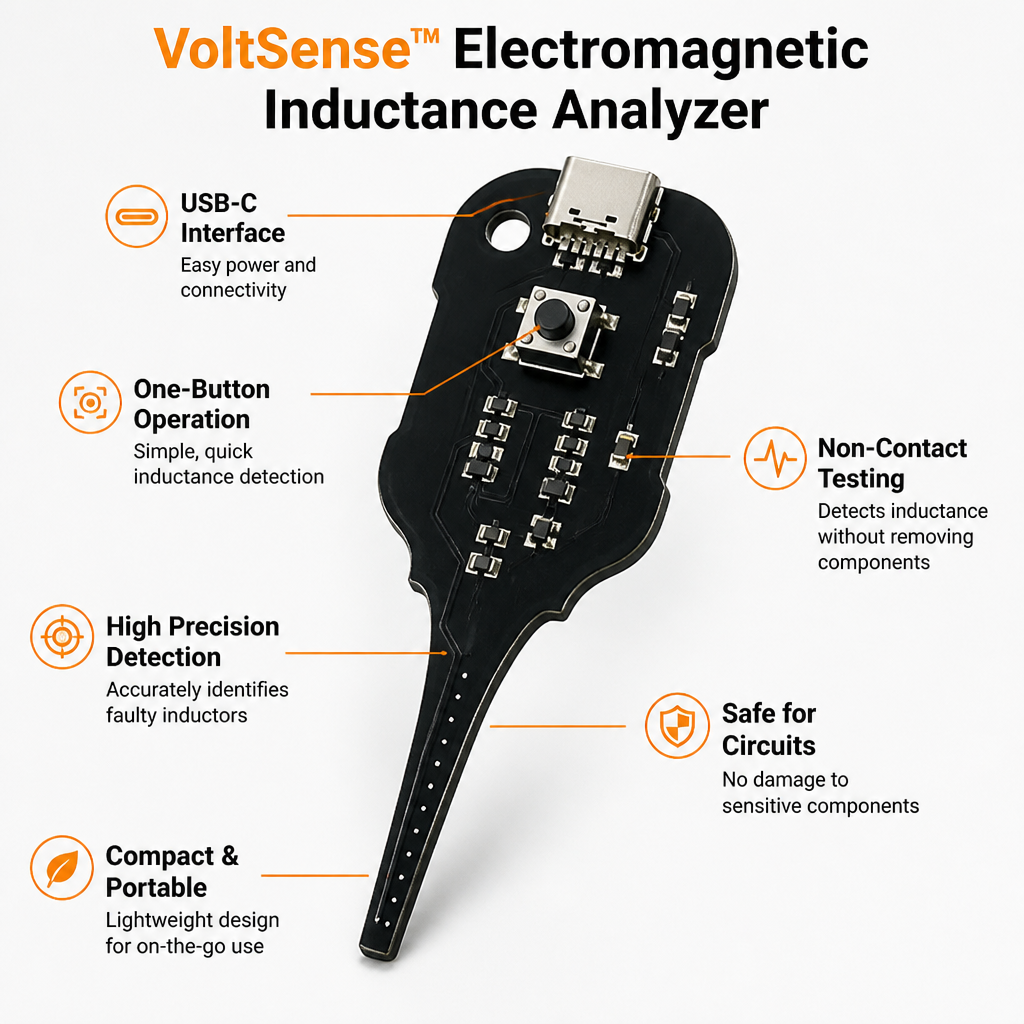 VoltSense™ Electromagnetic Inductance Analyzer — Instantly Pinpoint Faults and Repair with Confidence