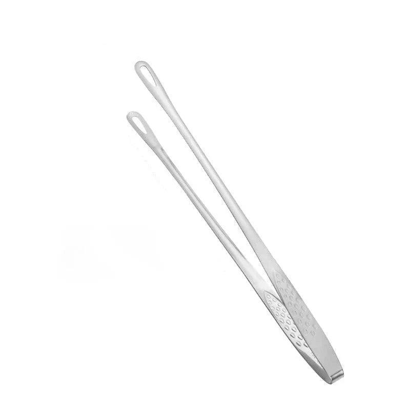 Long Stainless Steel BBQ Tongs for Grilling