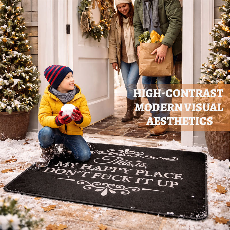 Funny Quote Doormat – Slip-Resistant and Weatherproof
