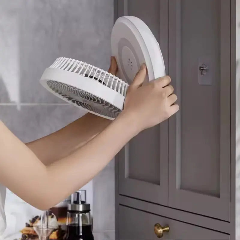 Adjustable Angle Wall-Mounted and Table Fan – Space-Saving Quiet Cooling for Home and Office