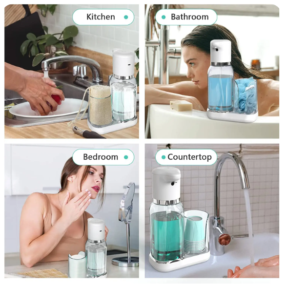 Touchless Oral Rinse Station - Automatic Mouthwash Dispenser for Bathroom