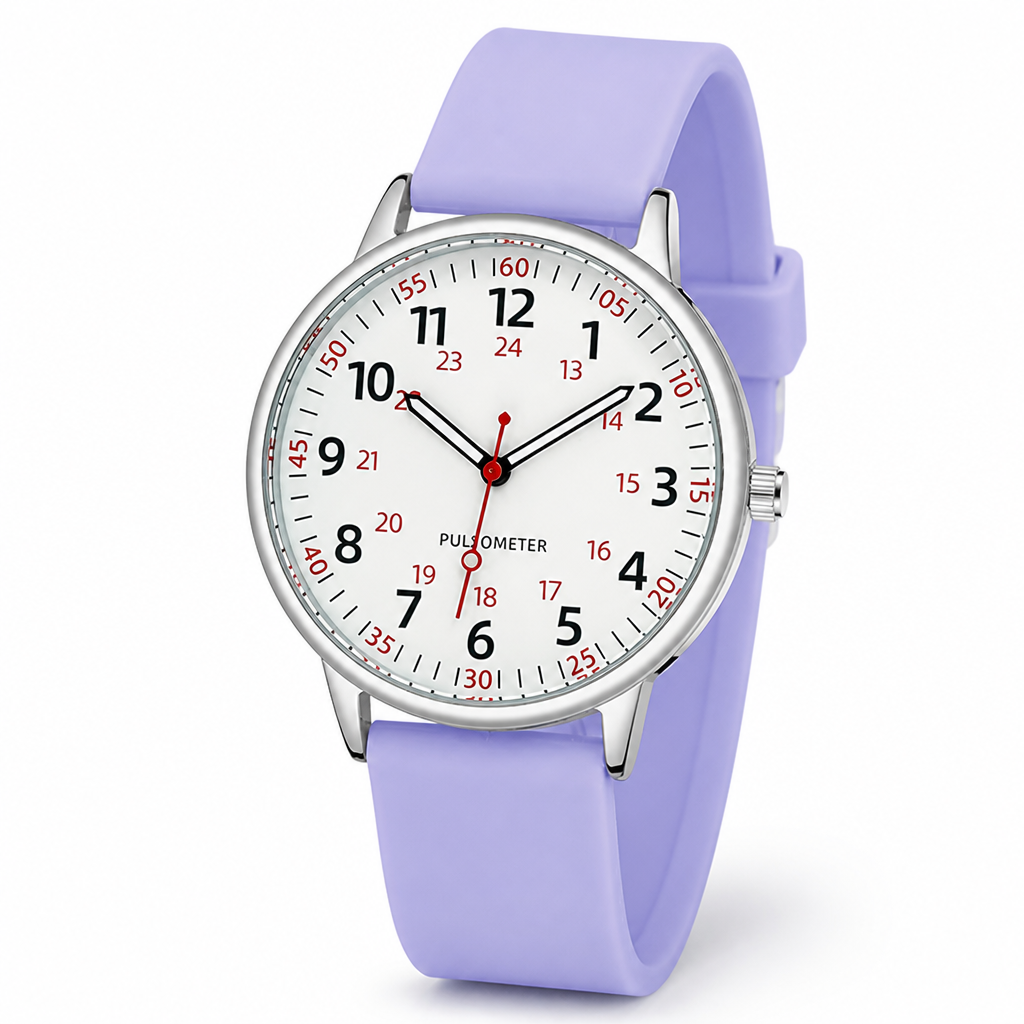 Waterproof Easy-To-Read Nurse Watch (Silicone Band)