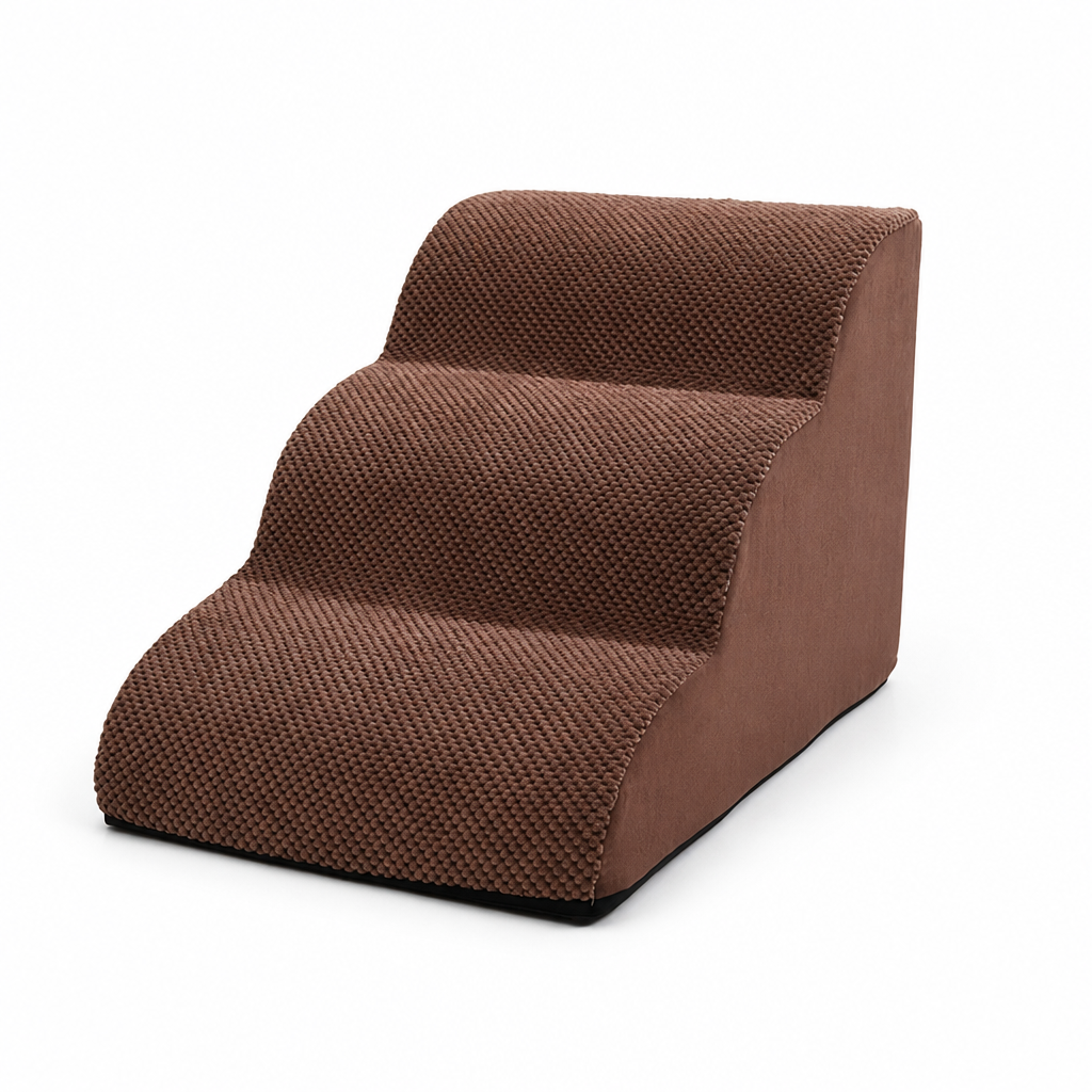Orthopedic Non-Slip High-Density Foam Pet Stairs (Removable Washable Cover)
