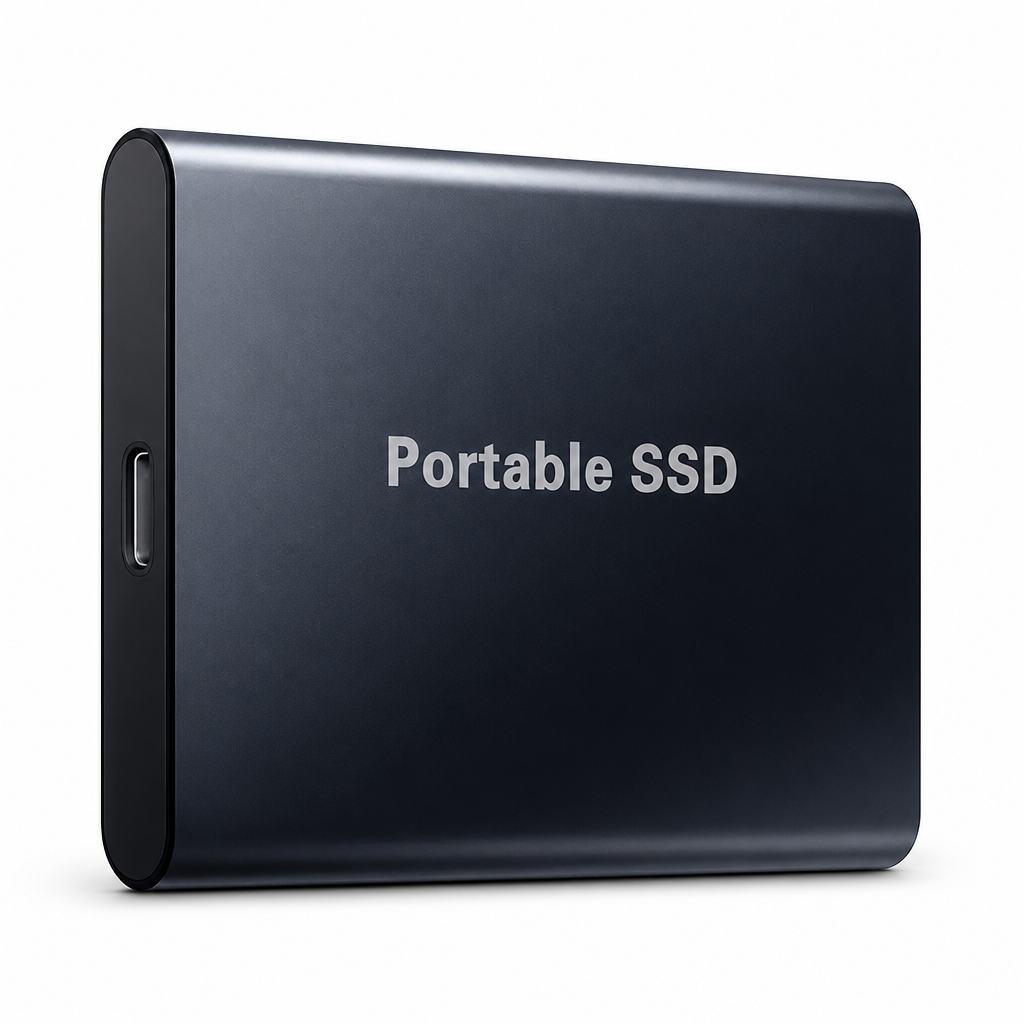 High-Speed 520 MB/s External SSD (USB-C & USB-A)