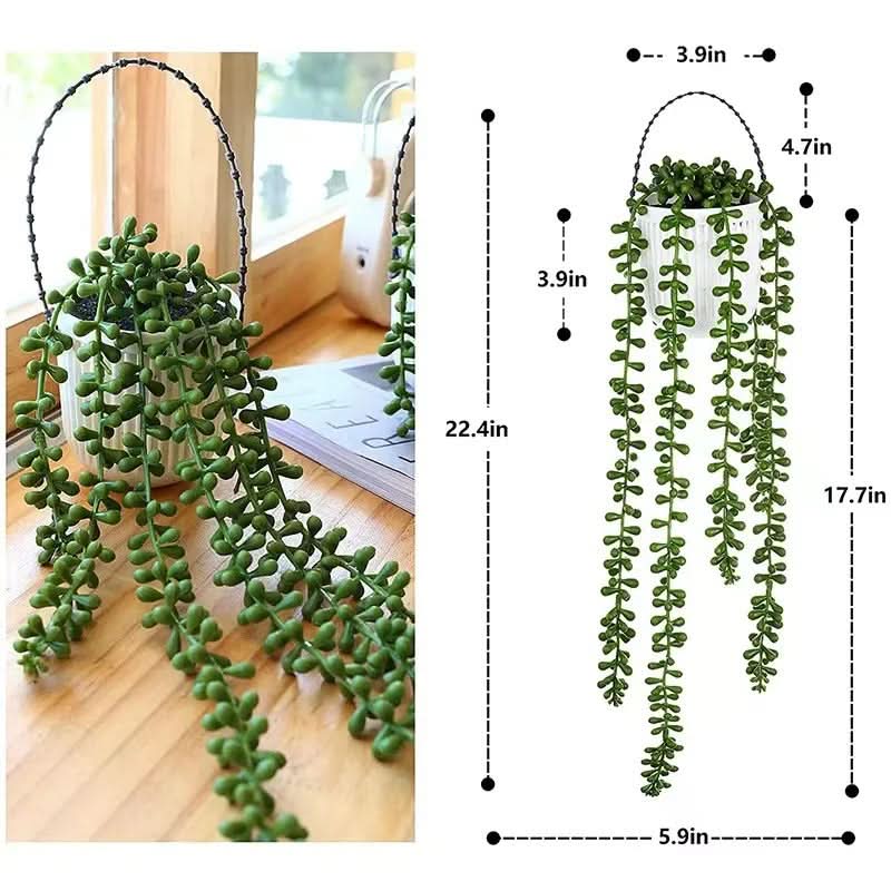 Wicker Wall Planter Basket for Hanging Decor