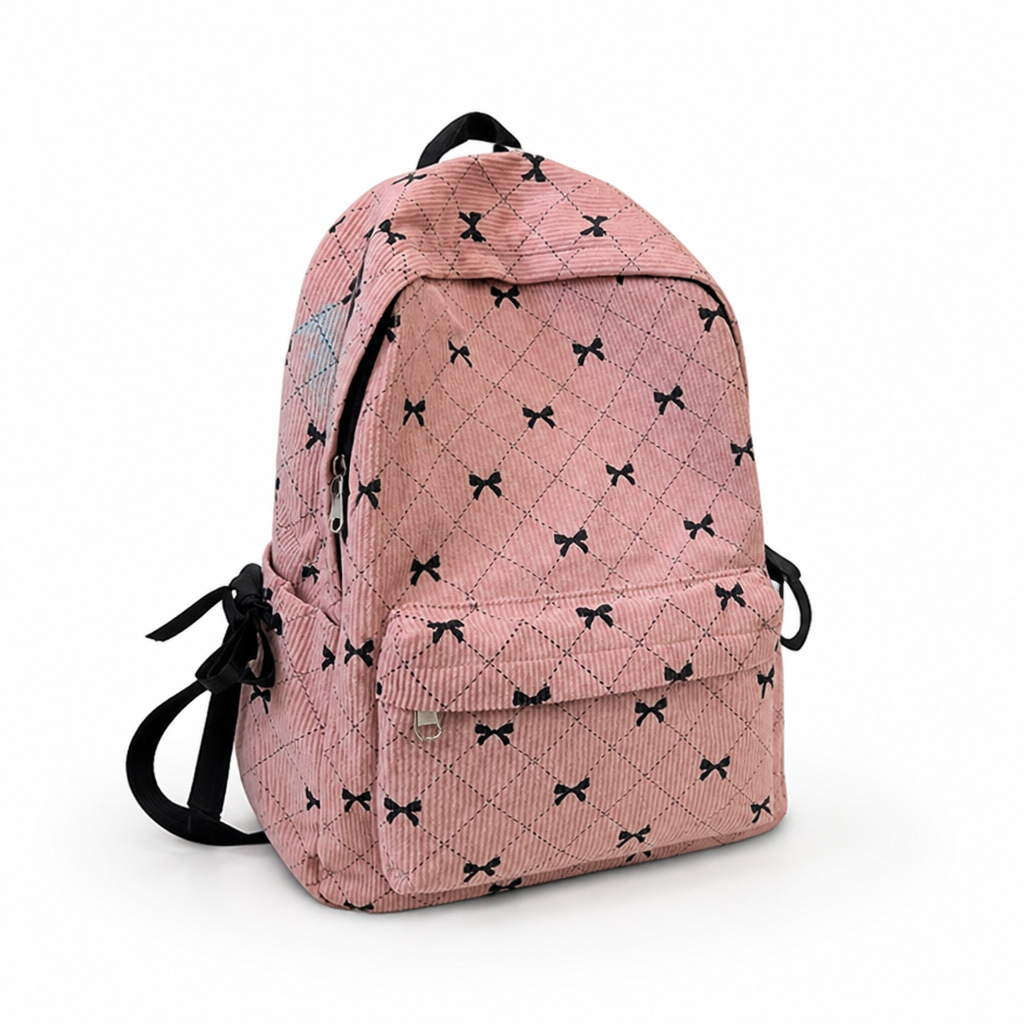 Corduroy Multi-Pocket Backpack