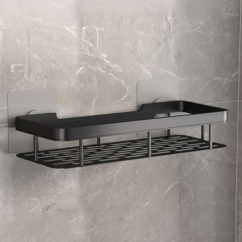 Elegant Adhesive Shelf for Effortless Bathroom Organization