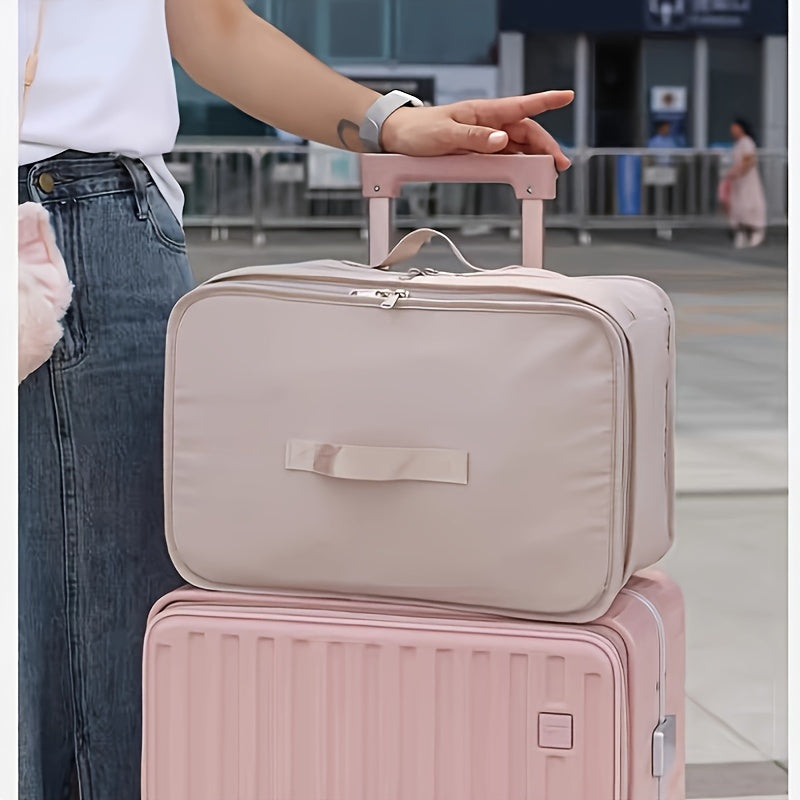 Foldable Clothes Storage Bag with Four Sections