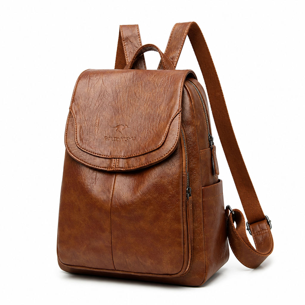 Premium Cow Leather & Smart Organization Backpack