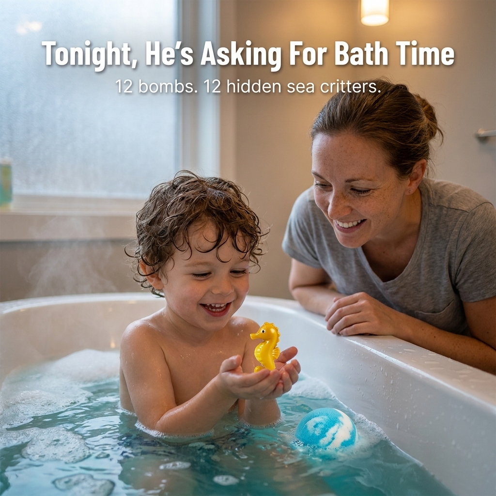 AquaMuse™ — Stop The Bath Time Struggle With 12 Hidden Ocean Creatures
