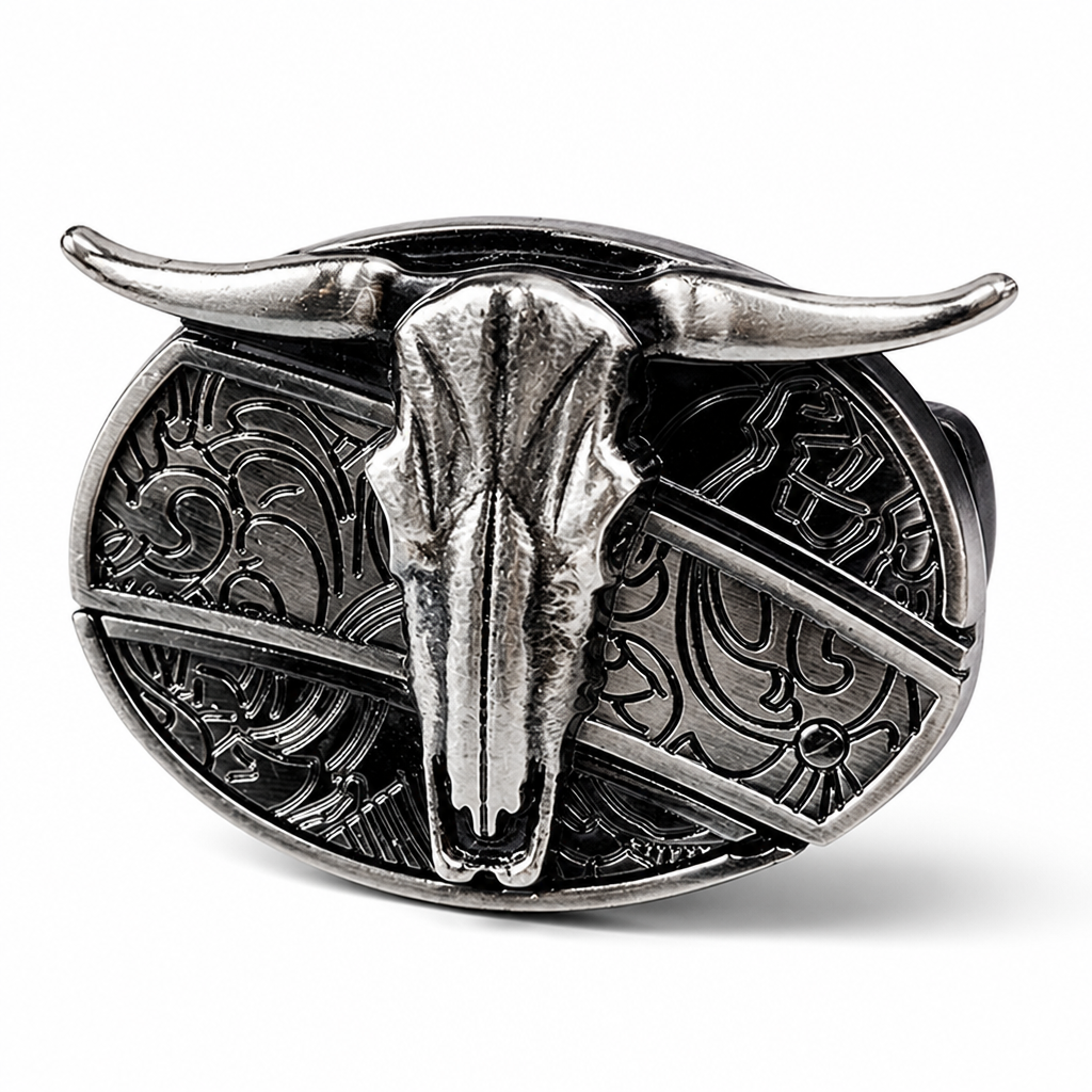 Zinc Alloy Hidden Knife Belt Buckle (Fits 1.5-Inch Belts)