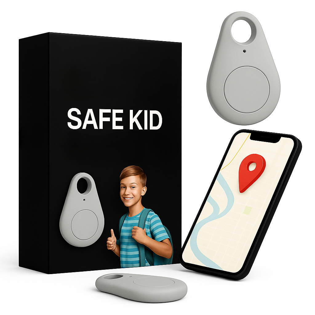Child Safety GPS Tracker with Waterproof Design & SOS Alerts
