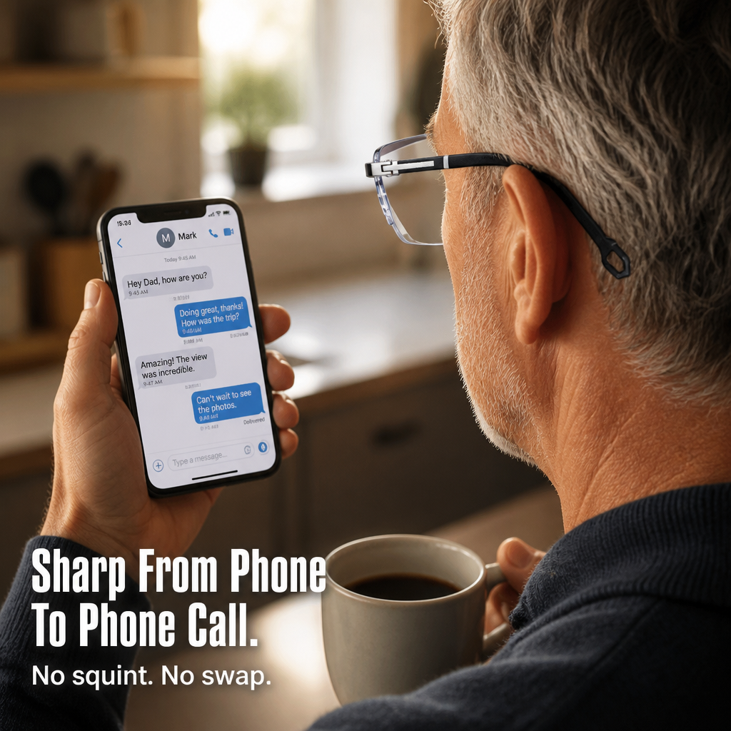 BluCera™ — See, Drive & Scroll Clearly With Just One Lightweight Pair