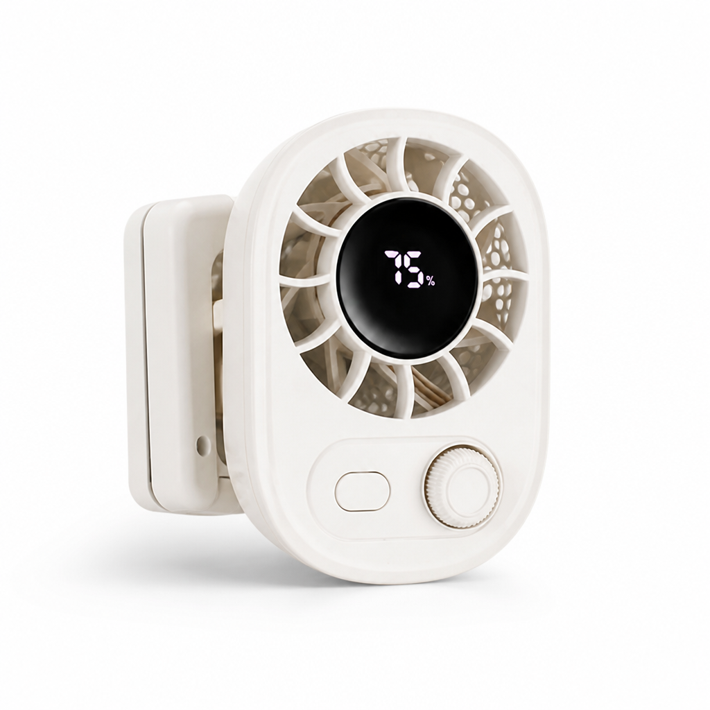 360° Rotating USB-Rechargeable Clip-On Fan