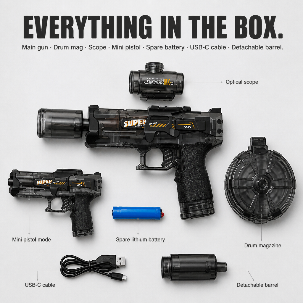 ThunderSplash™ — Soak Your Backyard Without Pumping, USB-C Powered & Muzzle-Flash Lights