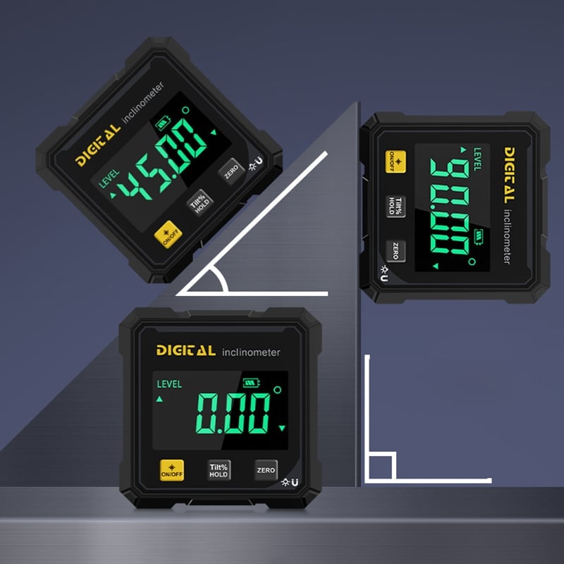 Magnetic Base Digital Angle Finder – 360° Accurate Measurement