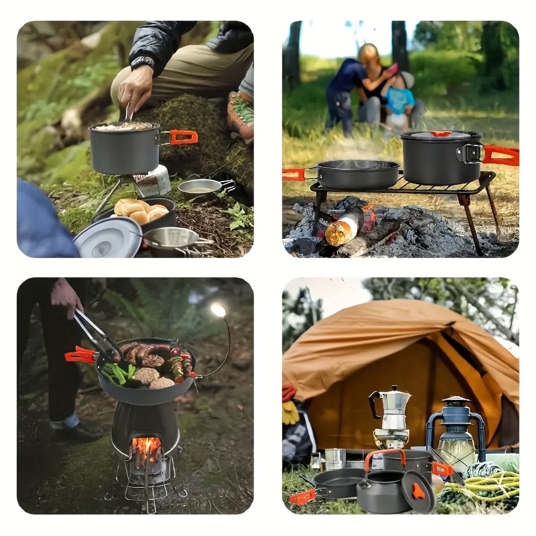 Compact Outdoor Cooking Kit for Travel – Lightweight Camping Gear