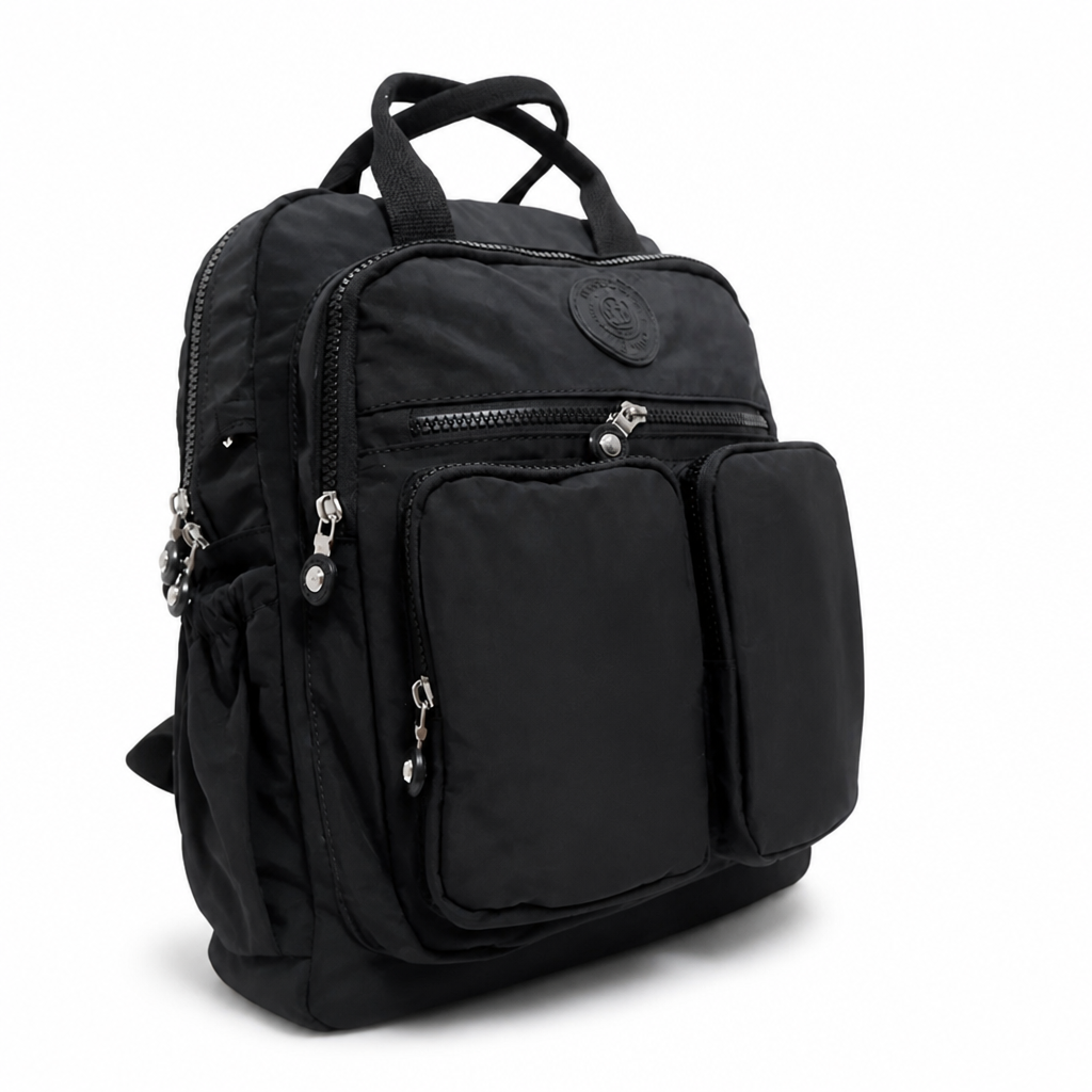 Water-Repellent Multi-Compartment Backpack (Padded Straps)