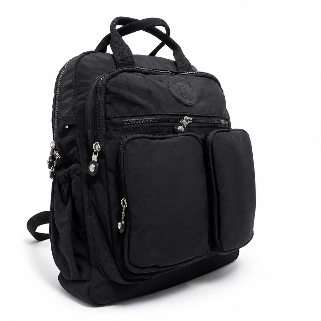 Water-Resistant Multi-Pocket Backpack (Padded Grip)