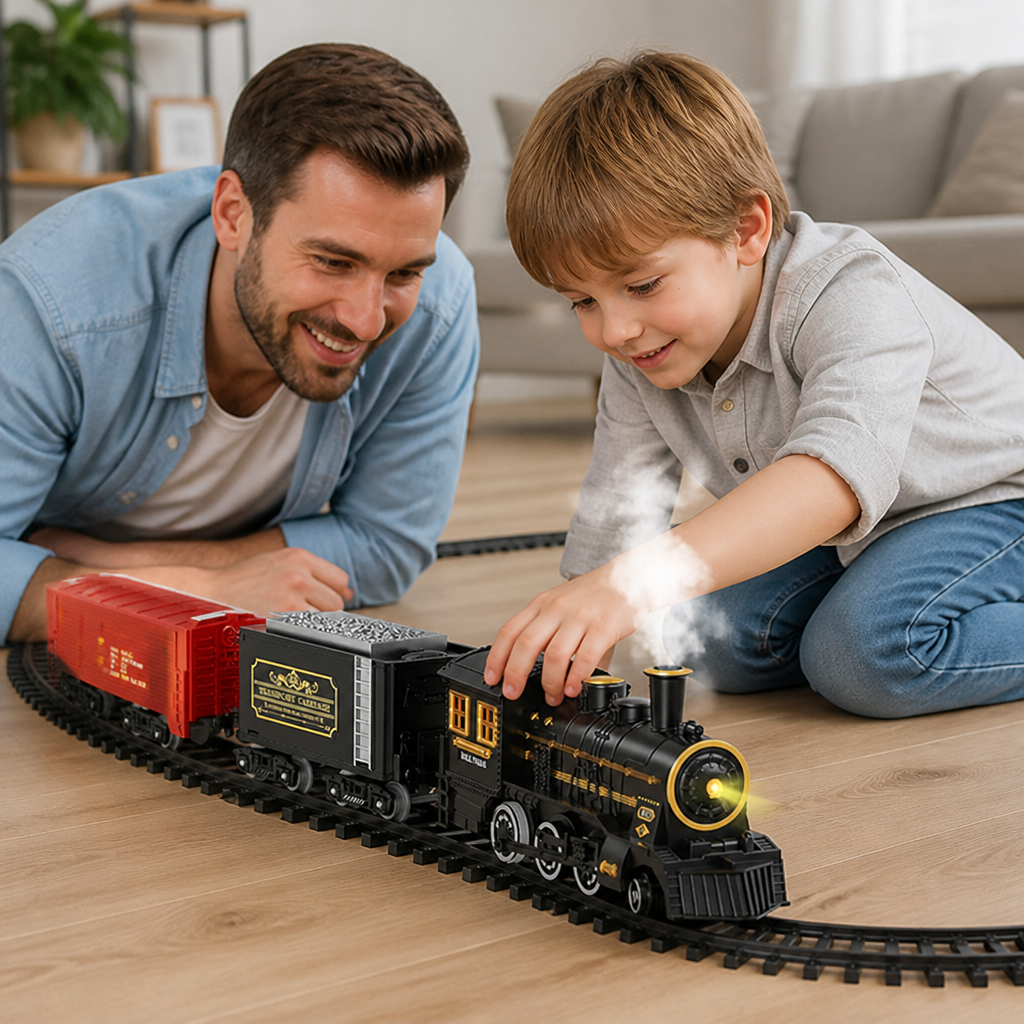 Battery-Powered Realistic Sound Train Set