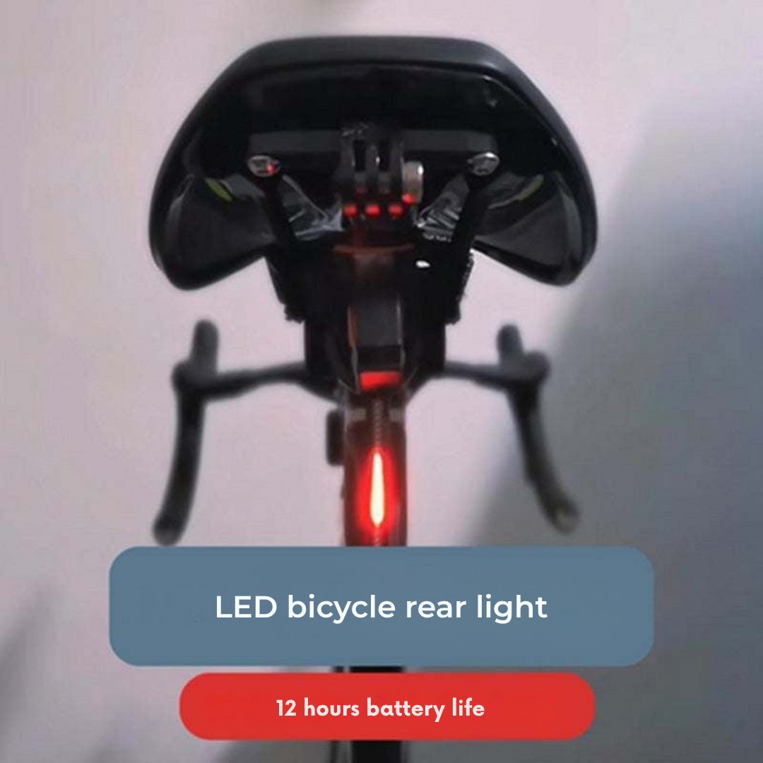 USB Rechargeable Rear LED Light for Bicycles