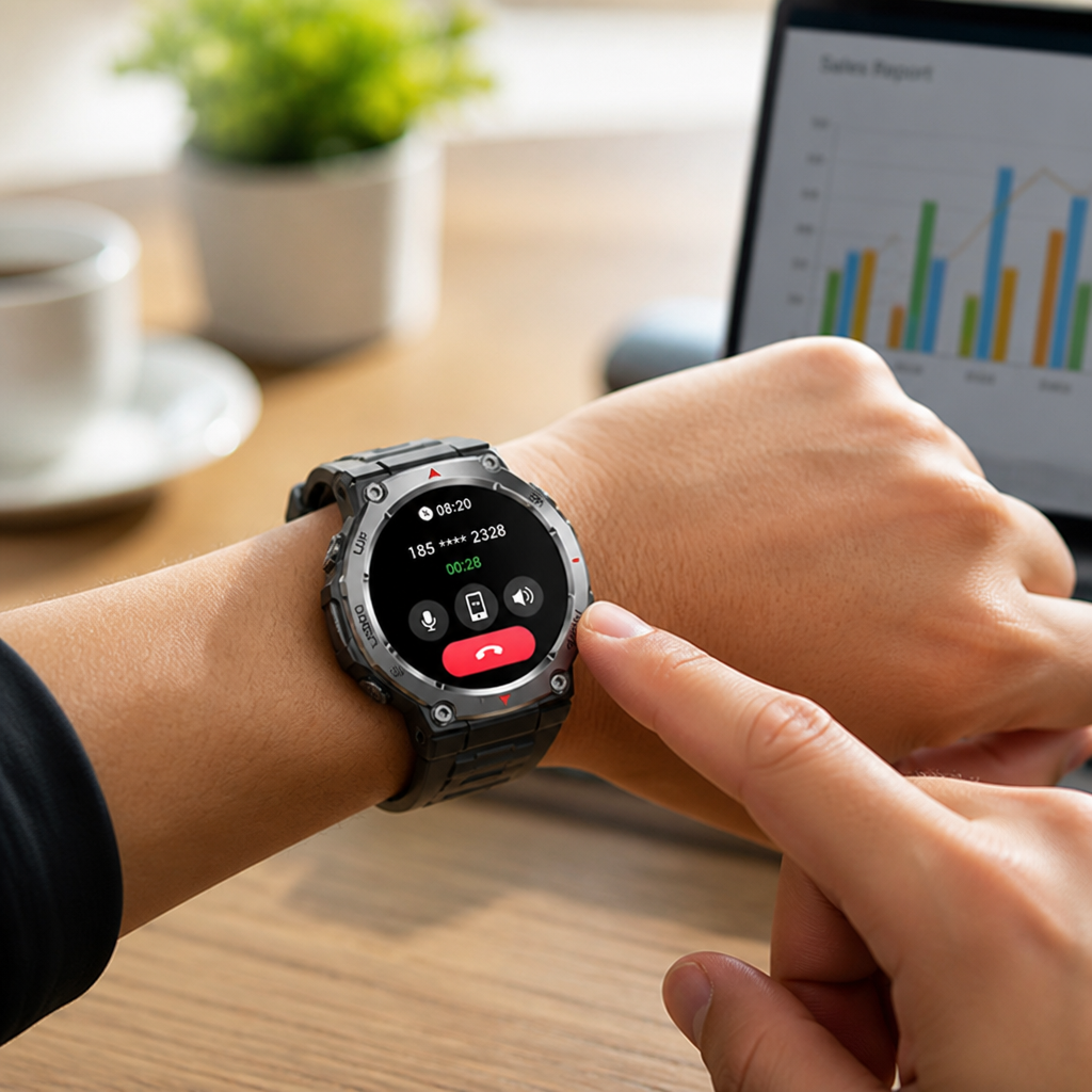 1.43-Inch HD Touchscreen Bluetooth Calling Smartwatch