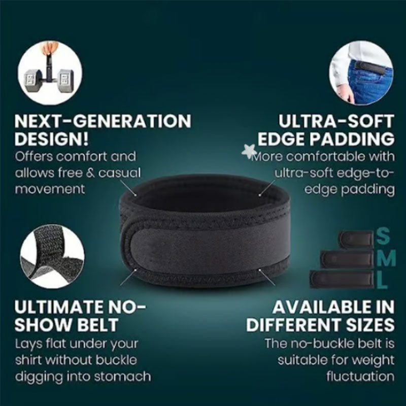 Seamless Stretchy Elastic Belt – Discreet No-Show Denim Accessory