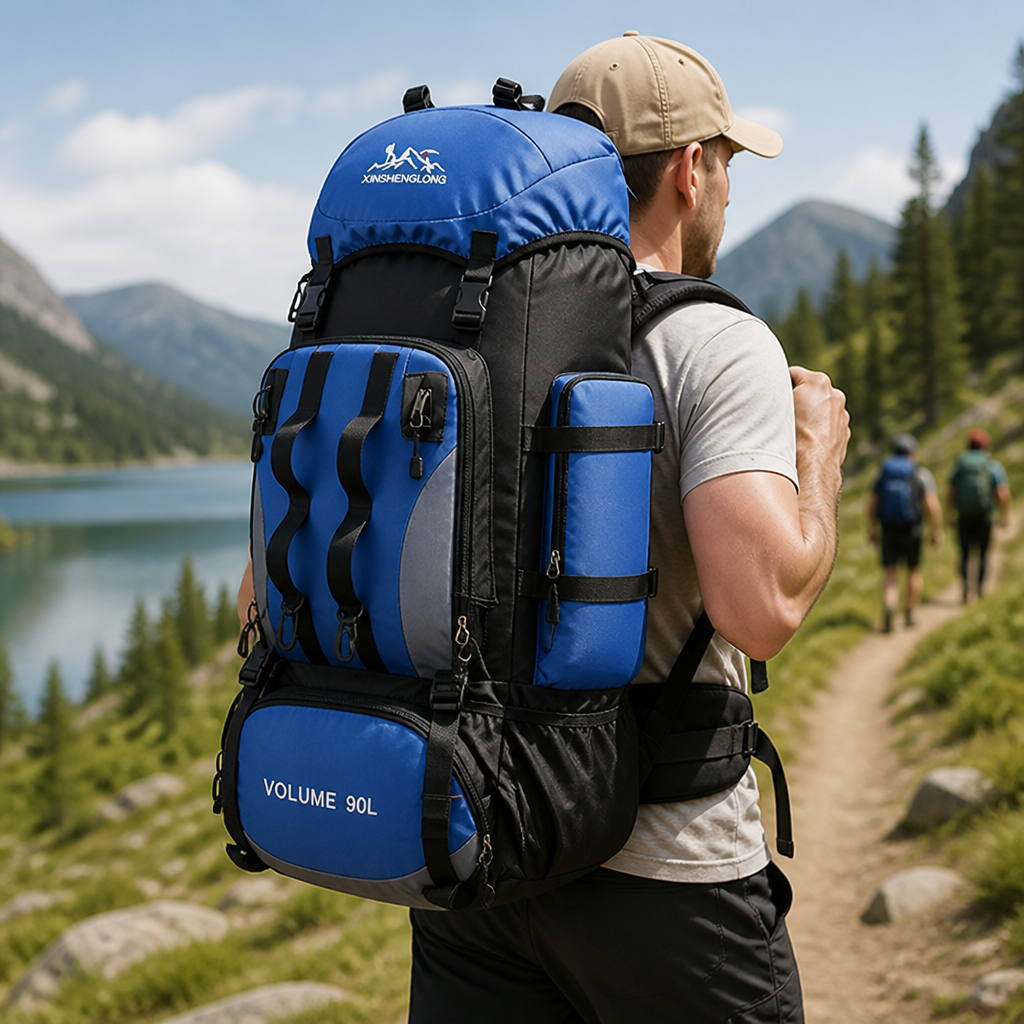 Water-Repellent Ultralight Hiking Backpack (90L)