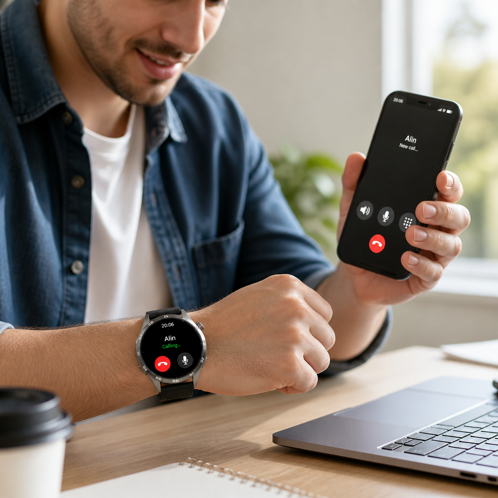 Metal Case & Silicone Band Smartwatch