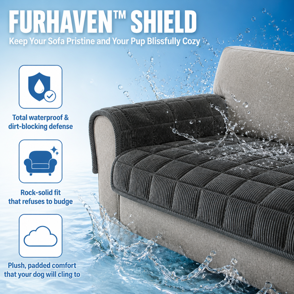 FurHaven™ Shield — Keep Your Sofa Pristine and Your Pup Blissfully Cozy