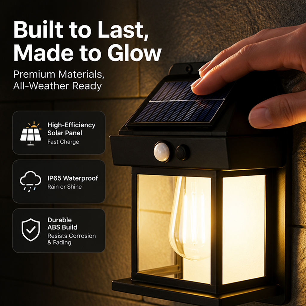 SolarFlare™ — Light Every Corner With Warm, Motion-Sensing Glow, Zero Wiring