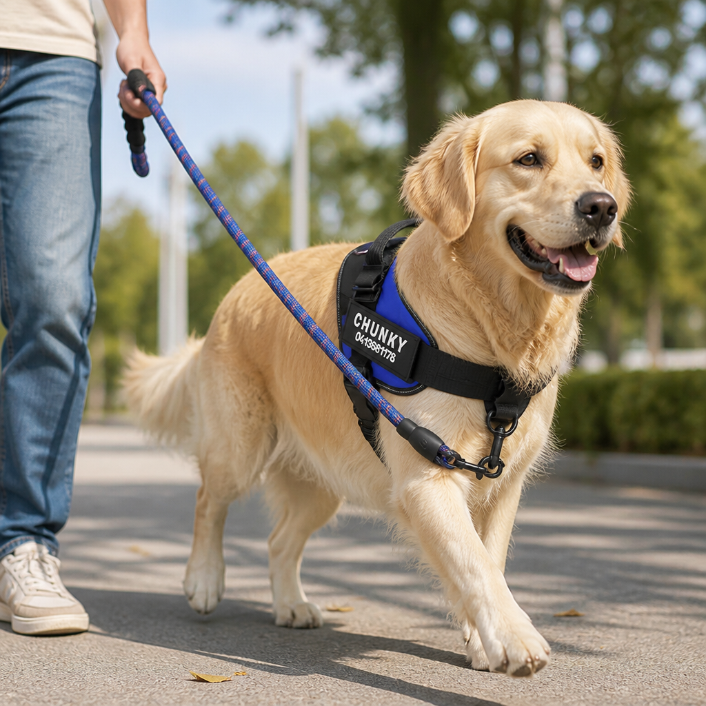 Adjustable No-Pull Front-Clip Dog Harness (Custom Engraving)