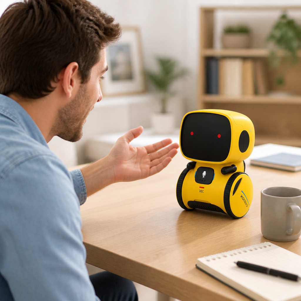 Interactive Voice-Responsive USB-Rechargeable Talking Robot Toy
